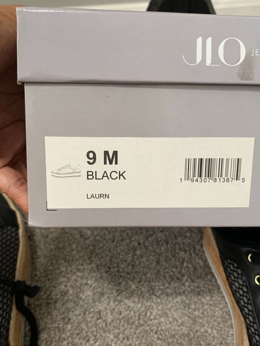 JLo Black Mesh Sneakers size 9 - Picture 8 of 8